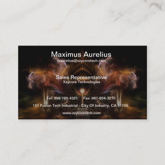 Wind Storm Fractal Art名刺 名刺 (正面)