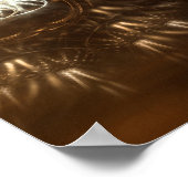 Wind Storm Fractal Art Wall Poster II ポスター (角)