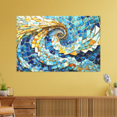 Wind swirl mosaic 002 キャンバスプリント (インサイチュ (リビング))