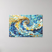Wind swirl mosaic 002 キャンバスプリント (正面)