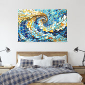Wind swirl mosaic 002 キャンバスプリント (インサイチュ (寝室))
