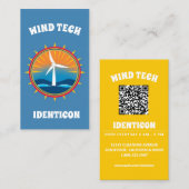 WIND TECH with QR code 名刺 (正面/裏面)