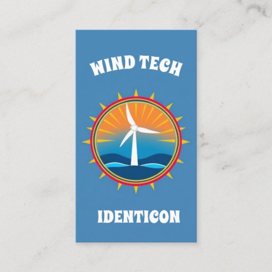 WIND TECH with QR code 名刺 (正面)