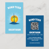 WIND TECH with QR code 名刺 (正面/裏面)