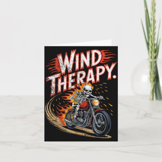 Wind Therapy Motorbike Motorcycle Men Women  カード (正面)