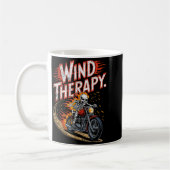 Wind Therapy Motorbike Motorcycle Men Women  コーヒーマグカップ (左)