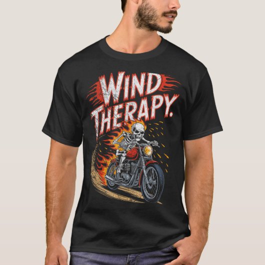 Wind Therapy Motorbike Motorcycle Men Women  Tシャツ (正面)