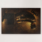 Wind-Up Office Man Surreal Routine Grind Oil Paint ジグソーパズル (横)