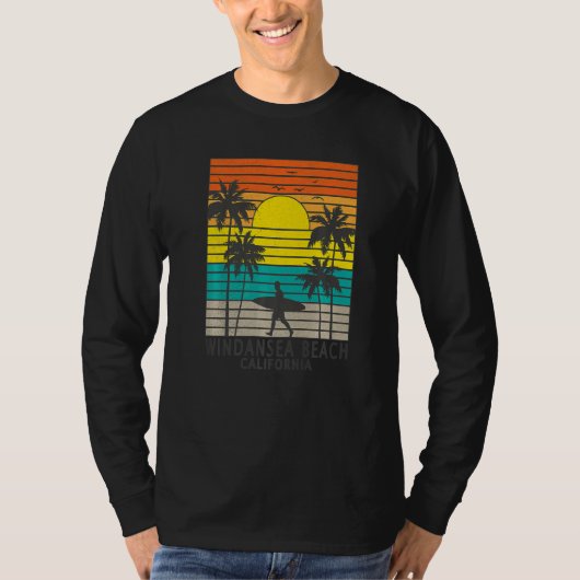 Windansea Beach California CA Surfer Surfing Surf  Tシャツ (正面)