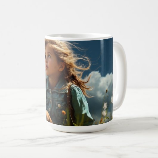 Windblown Child コーヒーマグカップ (正面右)