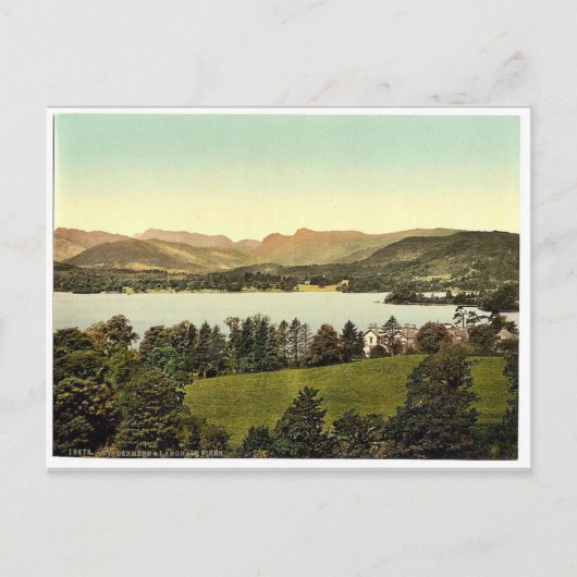 Windermere and Langdale Pikes, Lake District, Engl ポストカード (正面)