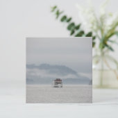 Windermere Flat Greeting Card上のボート (スタンド正面)