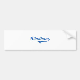 Windhamニューハンプシャーのクラシックなデザイン バンパーステッカー