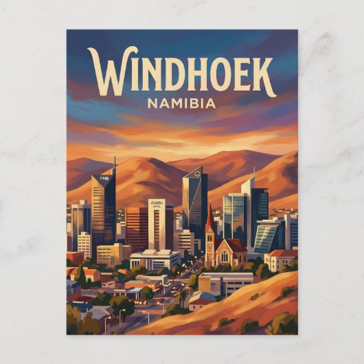 Windhoek Independence Avenue Namibia ポストカード (正面)