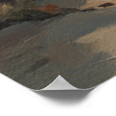 Winding River Valley a Peaceful Mountain Landscape ポスター (角)