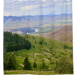 Winding Road シャワーカーテン