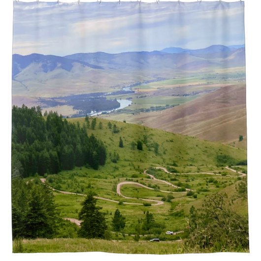 Winding Road シャワーカーテン (正面)