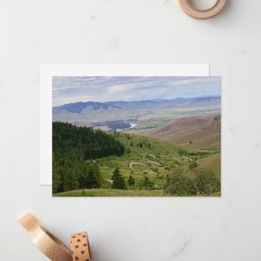 Winding Road ノートカード (正面/裏面インサイチュ)