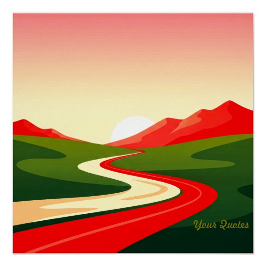 Winding Road Toward the Sun ポスター (正面)