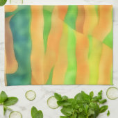 Winding Roads Artsy Abstract Kitchen Towel キッチンタオル (折り畳み)
