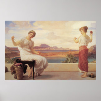 Winding the Skein - Lord Frederic Leighton ポスター