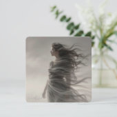 Windkissed - AI Fantasy Digital Art Print (スタンド正面)