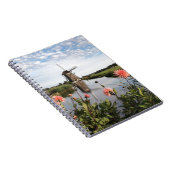 Windmill and flowers in Holland notebook ノートブック (右側)