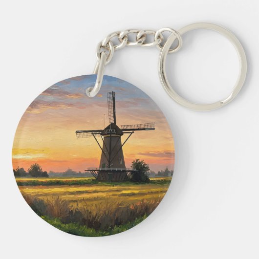 Windmill In The Countryside キーホルダー (裏面)