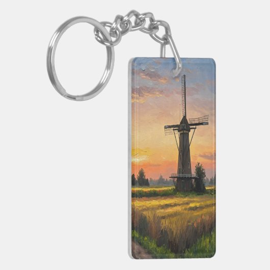 Windmill In The Countryside キーホルダー (正面左)