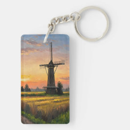 Windmill In The Countryside キーホルダー
