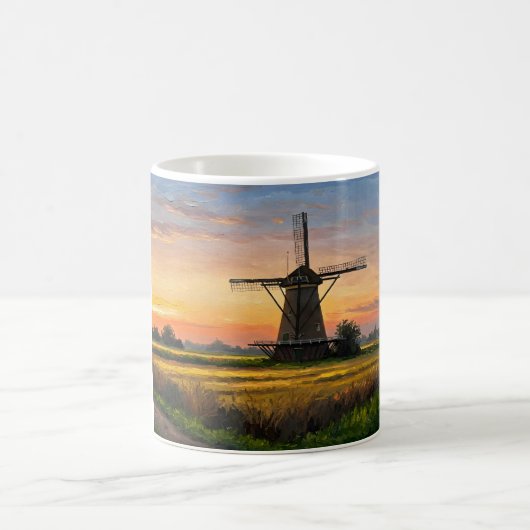 Windmill In The Countryside コーヒーマグカップ (中央)