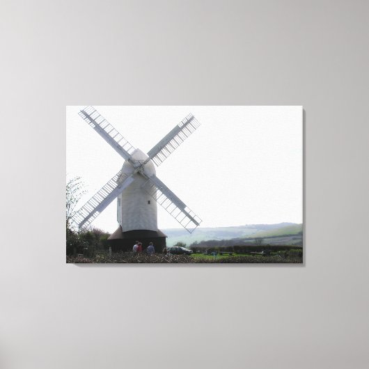 Windmill : Jack & Jill Sussex UK写真 キャンバスプリント (正面)