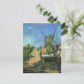 Windmill on Montmartre (F271) Van Gogh Fine Art ポストカード (スタンド正面)