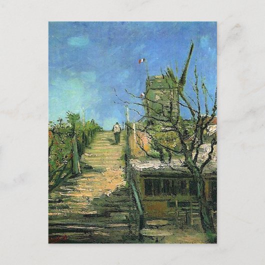 Windmill on Montmartre (F271) Van Gogh Fine Art ポストカード (正面)