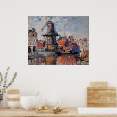 Windmill on the Onbekende Canal ポスター (キッチン)
