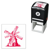 Windmill Personalize with your Logo and Text セルフインキングスタンプ (インサイチュ)
