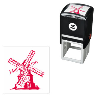 Windmill Personalize with your Logo and Text セルフインキングスタンプ