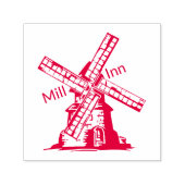 Windmill Personalize with your Logo and Text セルフインキングスタンプ (デザイン)