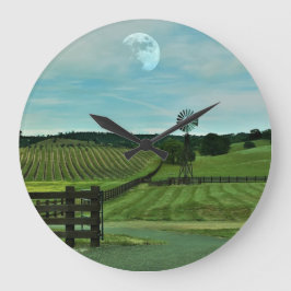windmill vineyard ラージ壁時計