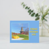 Windmill, Wooden Shoe, Holland, Michigan USA ポストカード (スタンド正面)