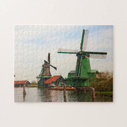 Windmills Classic Dutch Historic Jigsaw Puzzle ジグソーパズル (横)
