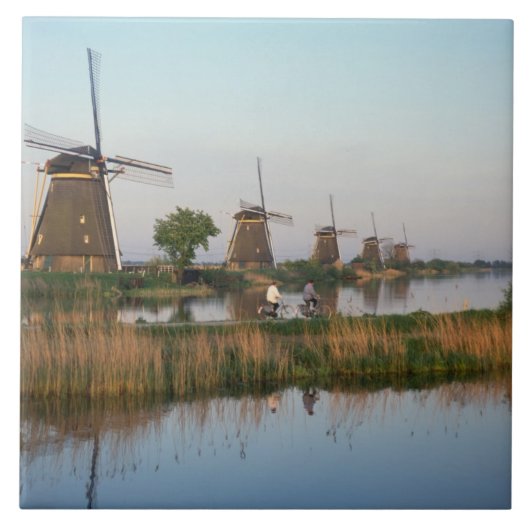 Windmills, Kinderdijk,オランダ タイル (正面)