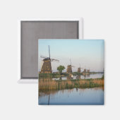 Windmills, Kinderdijk,オランダ マグネット (正面/裏面)