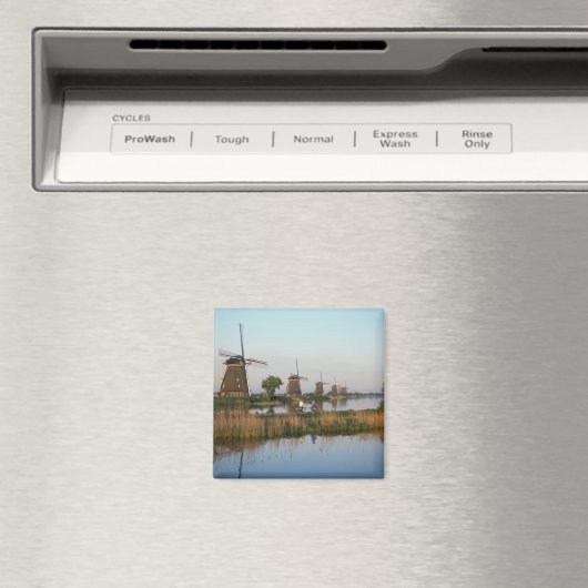 Windmills, Kinderdijk,オランダ マグネット (インサイチュ (食洗機))