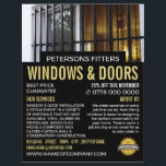 Window & Bars, Window & Door Fitter Company チラシ<br><div class="desc">Window & Bars, Window & Door Fitter Company Advertising Flyer by The Business Card Store.</div>