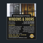 Window & Bars, Window & Door Fitter Company チラシ<br><div class="desc">Window & Bars,  Window & Door Fitter Company Advertising Flyer by The Business Card Store.</div>