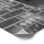 Window black and white photography ポスター (角)