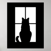 Window Cat クリック toカスタマイズ任意の色のデコアを取得 ポスター (正面)