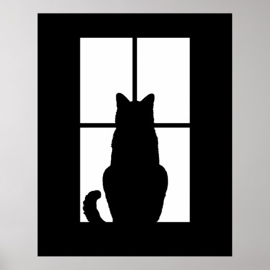Window Cat クリック toカスタマイズ任意の色のデコアを取得 ポスター (正面)