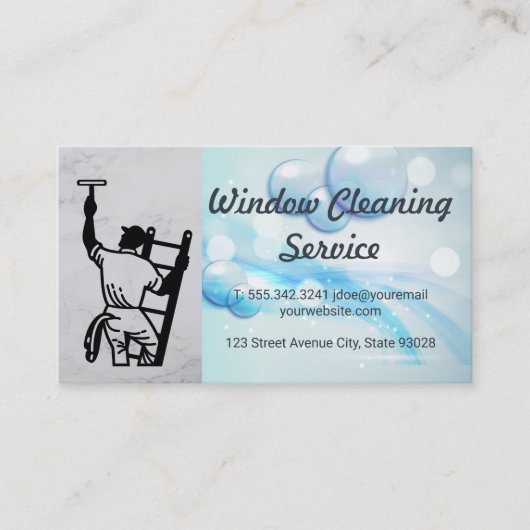 Window Cleaner | Soap Bubbles 名刺 (正面)